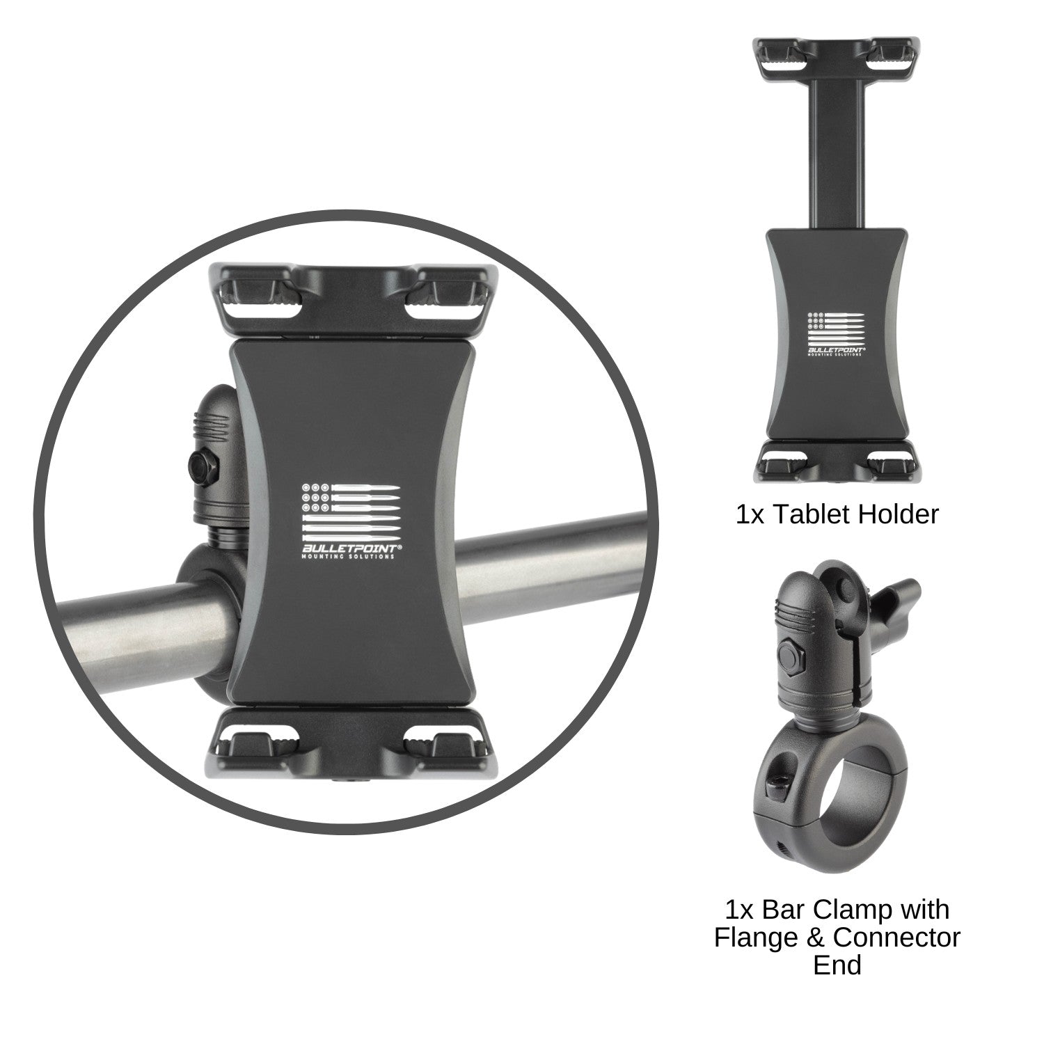 Bar Clamp with 20mm Connector End compatible with Vector Bar - Bulletpoint  Mounting Solutions