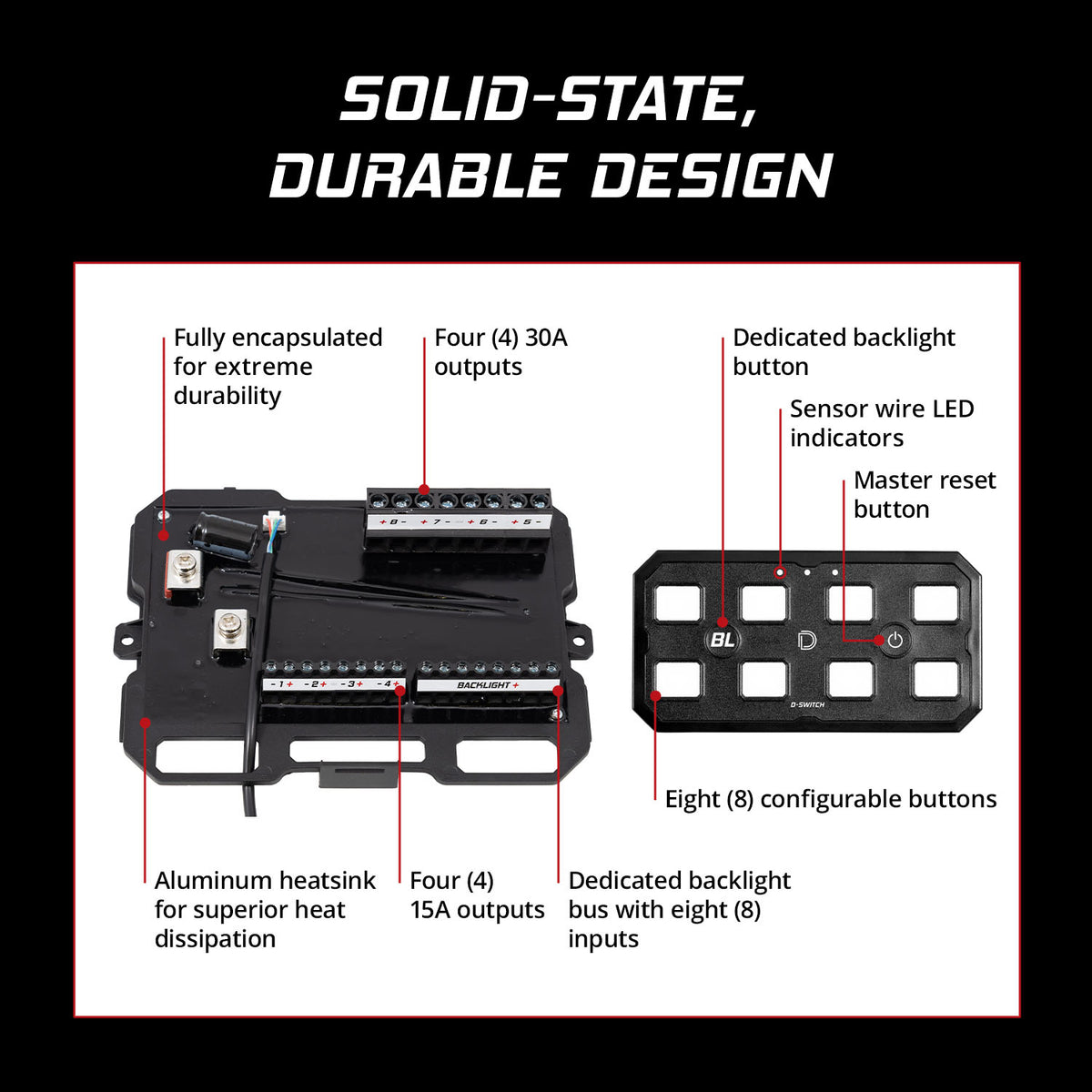 Diode Dynamics D-Switch 8-Channel Switch Panel