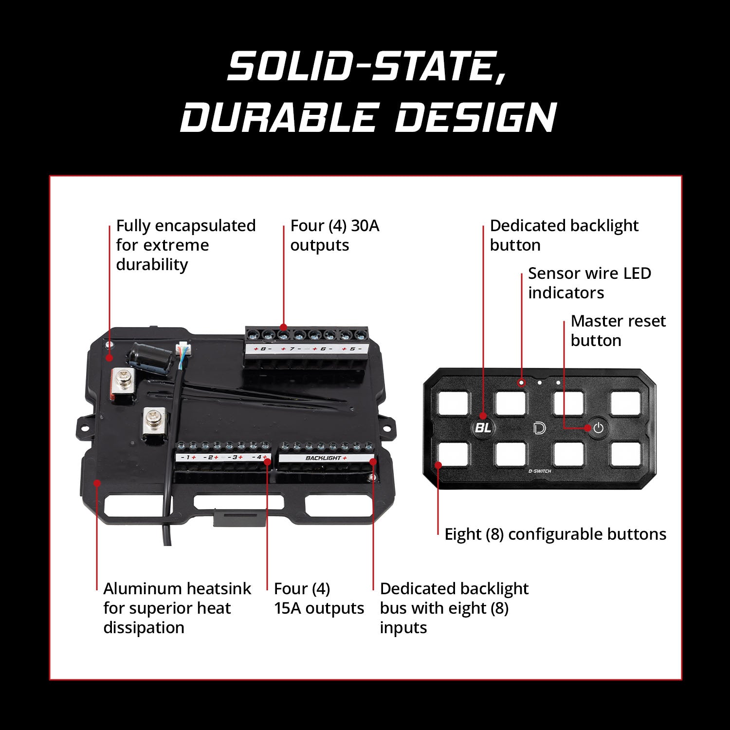 Diode Dynamics D-Switch 8-Channel Switch Panel
