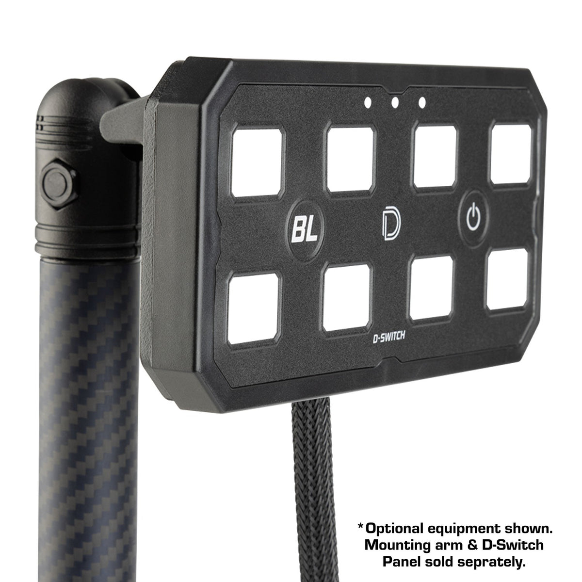 Diode Dynamics D-Switch 8-Channel Switch Panel Mount with 20mm Connector End Nubby Edition