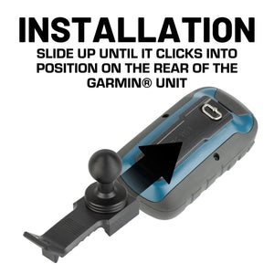 Spine Clip Adapter with 20mm Ball Mount Compatible with Garmin Handheld Devices