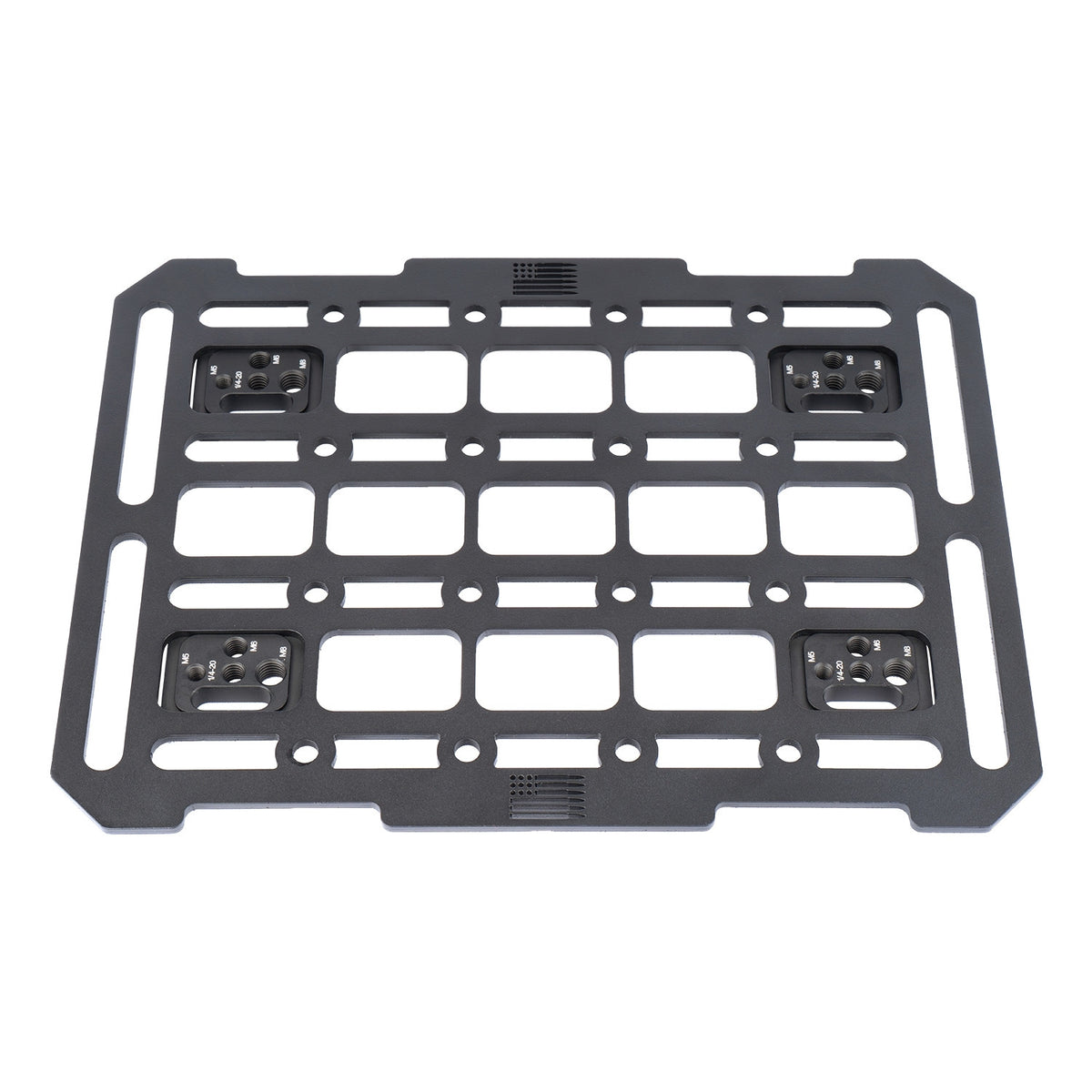 MOLLE Nut Threaded Fastener Plates to Secure Gear to MOLLE Panels (4-Pack)