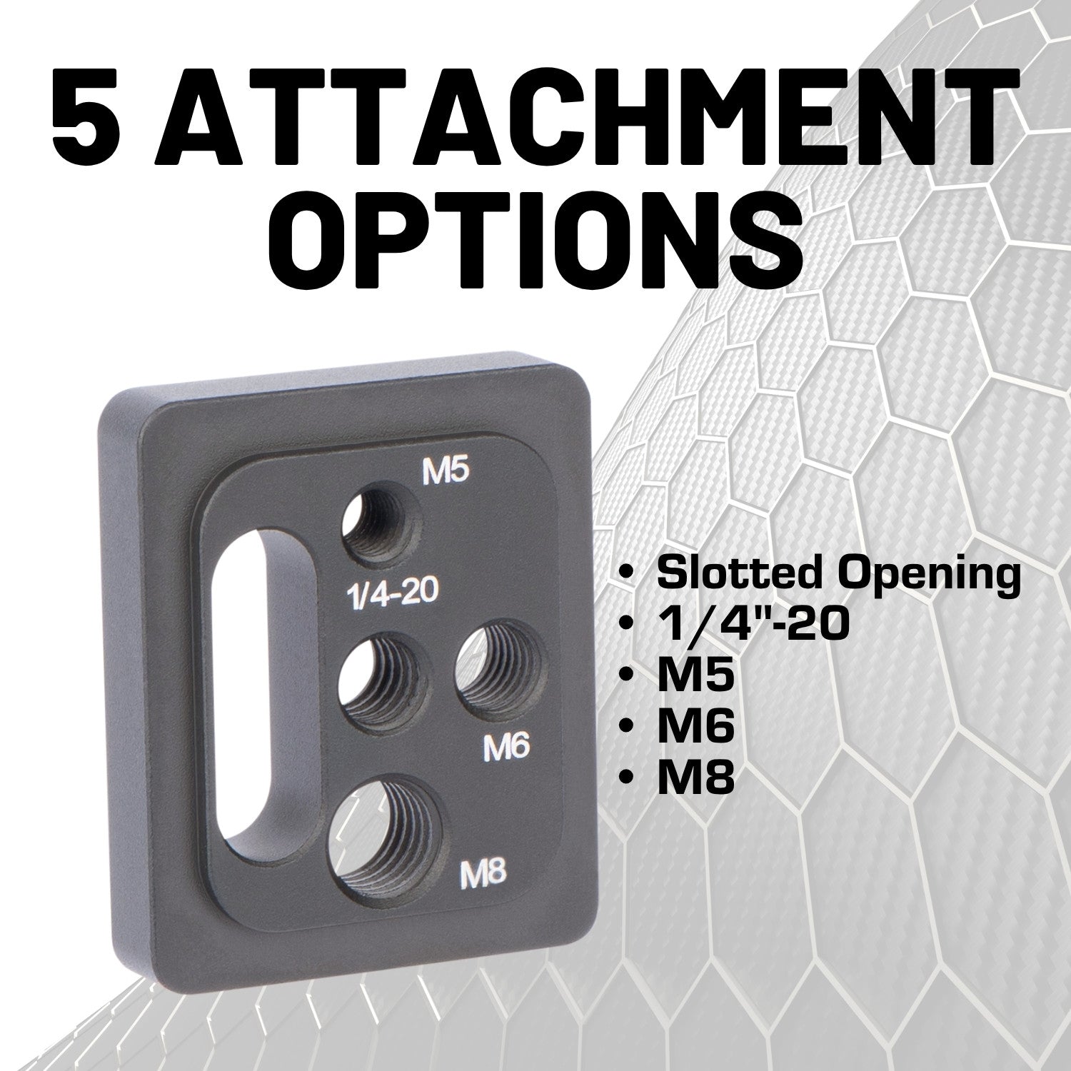 MOLLE Nut Threaded Fastener Plates to Secure Gear to MOLLE Panels (4-Pack)