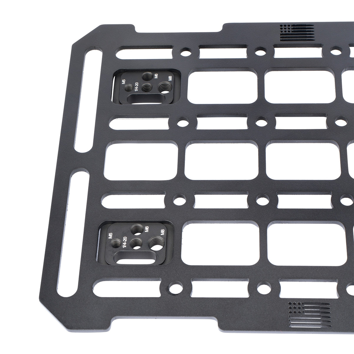 MOLLE Nut Threaded Fastener Plates to Secure Gear to MOLLE Panels (4-Pack)