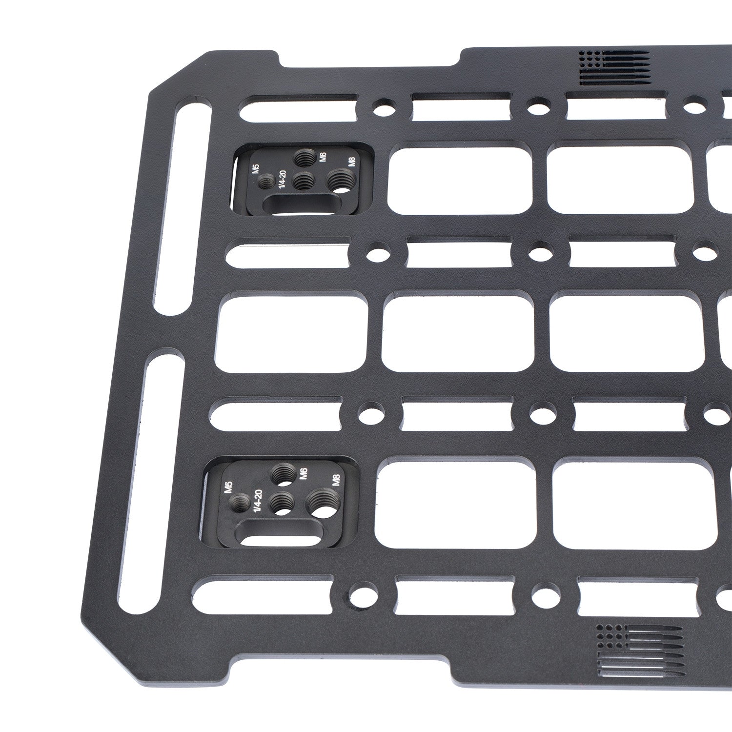 MOLLE Nut Threaded Fastener Plates to Secure Gear to MOLLE Panels (4-Pack)