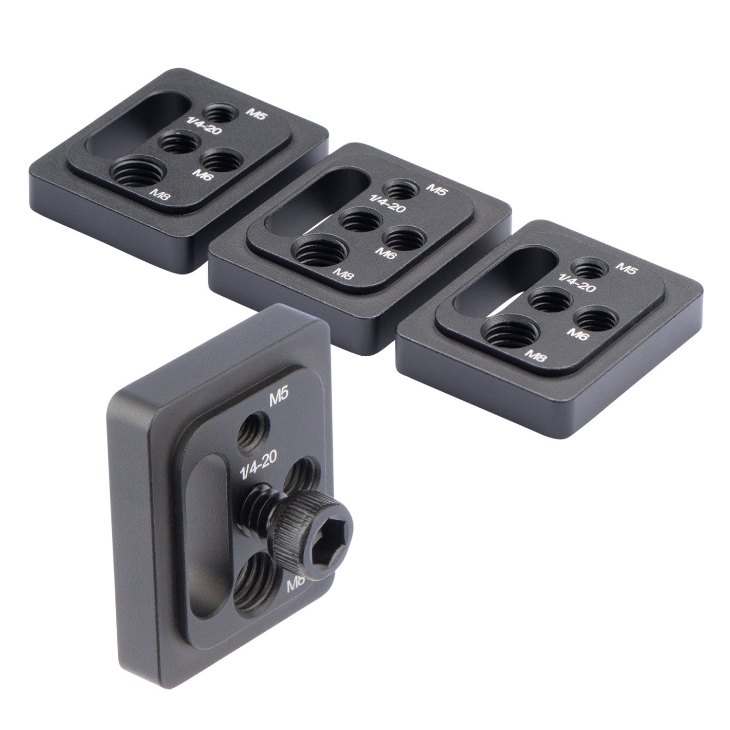 MOLLE Nut Threaded Fastener Plates to Secure Gear to MOLLE Panels (4-Pack)