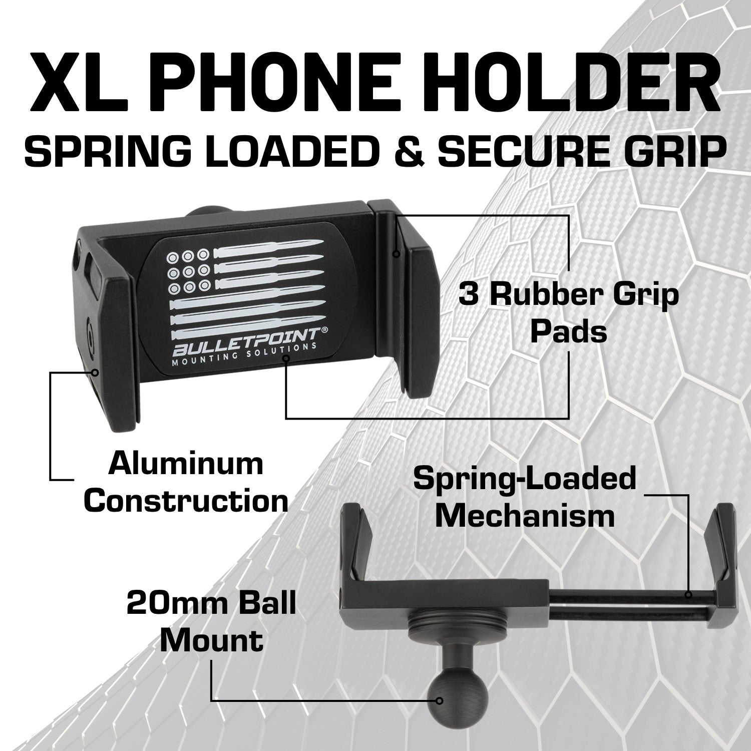 XL Universal Phone Mount Holder for Oversized Bulky Cases - Bulletpoint ...