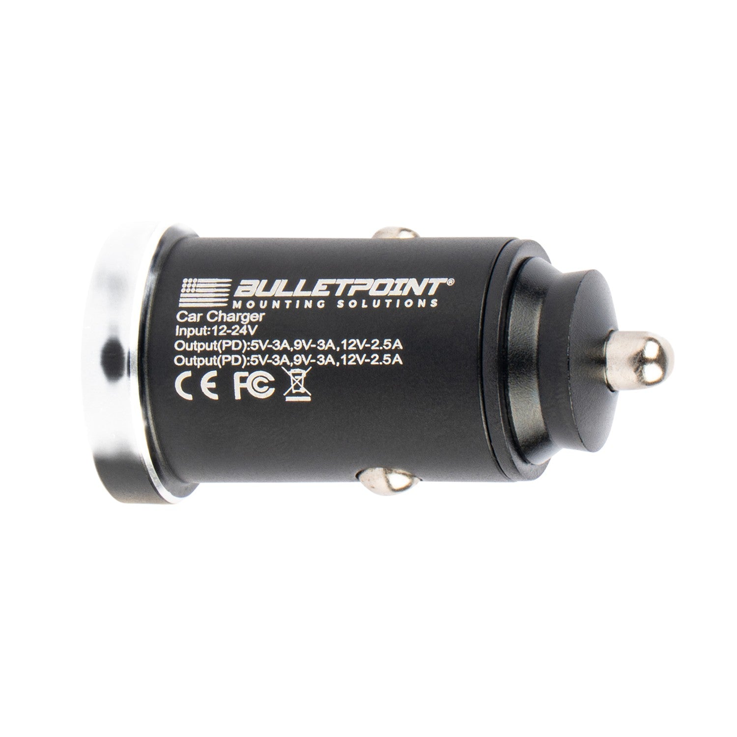 12V Cigarette Lighter Power Adapter with Dual USB-C Ports