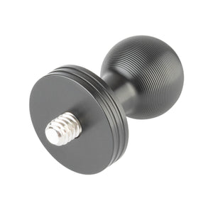 1/4"-20 Aluminum Camera Adapter with Integrated 20mm Ball