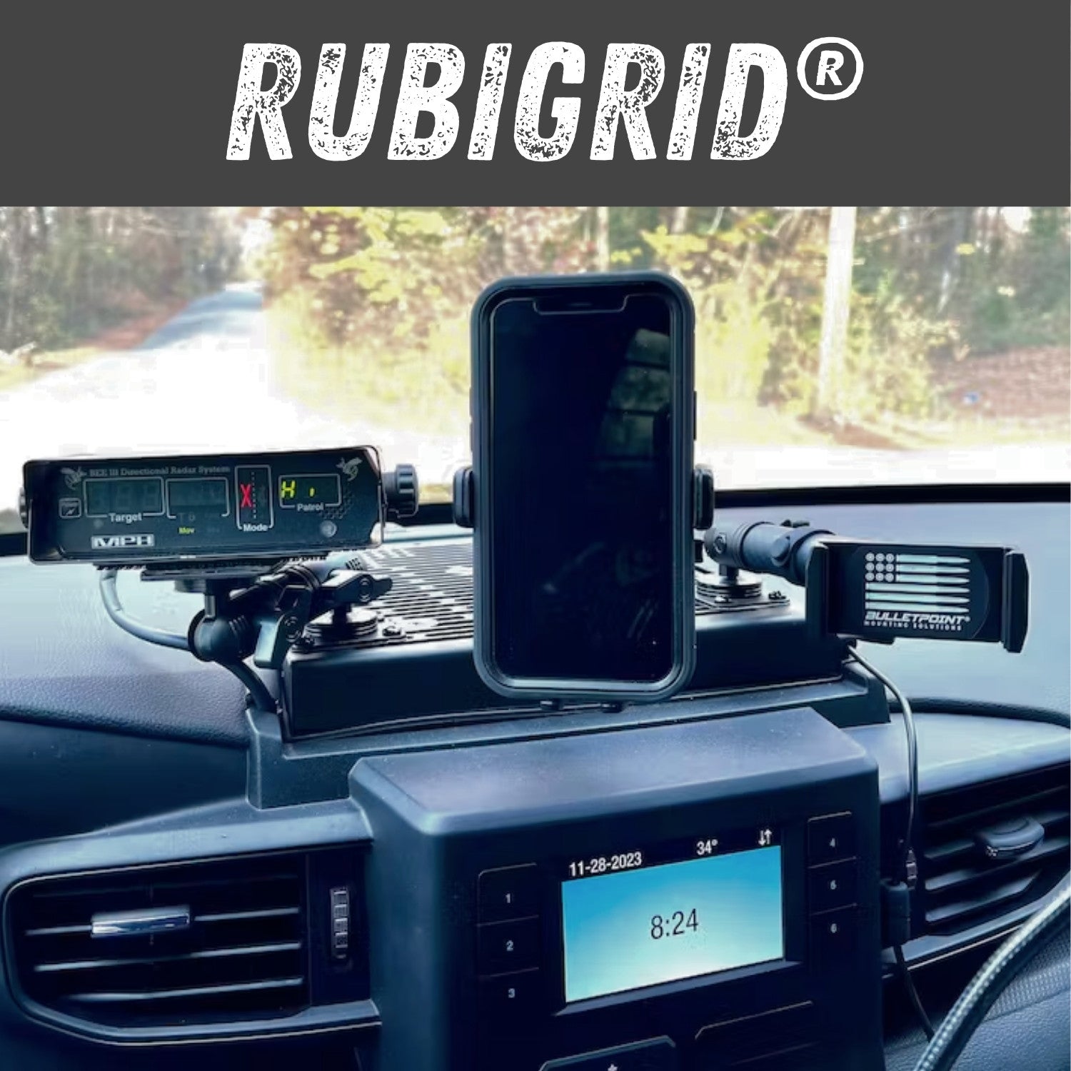 RubiGrid® 2020+ Ford Police Interceptor Utility Explorer Device Dash M ...