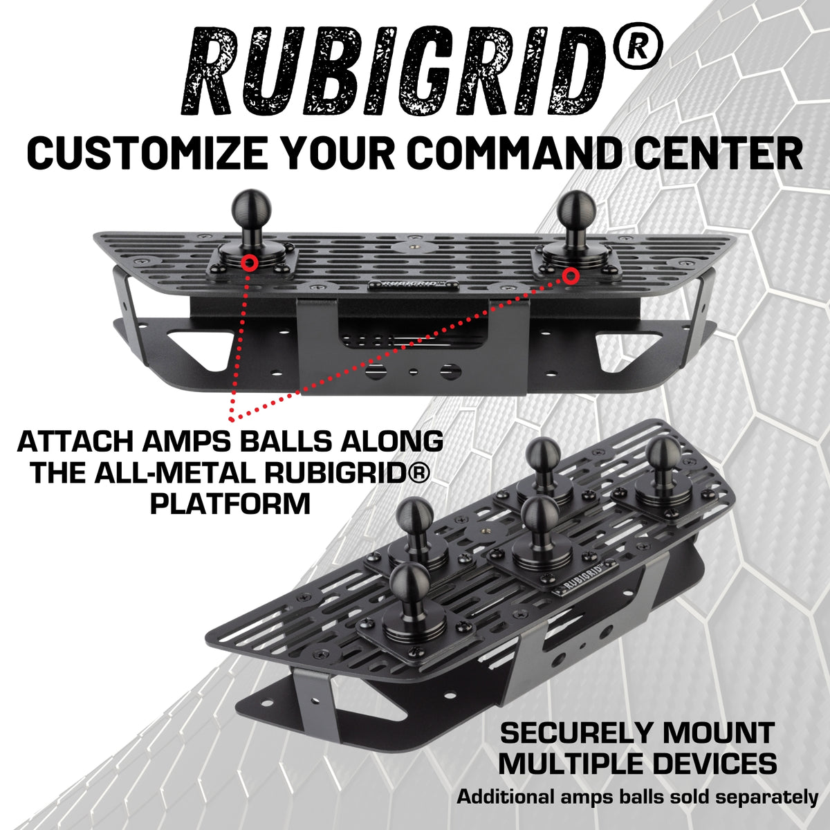 RubiGrid® GMC Sierra + Chevrolet Silverado Dash Mount