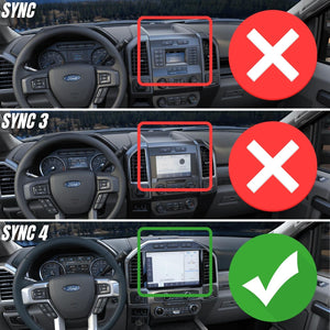 RubiGrid® 2022 Ford Super Duty (Tremor Off-Road + SYNC 4) Dash Mount Phone + Device Holder