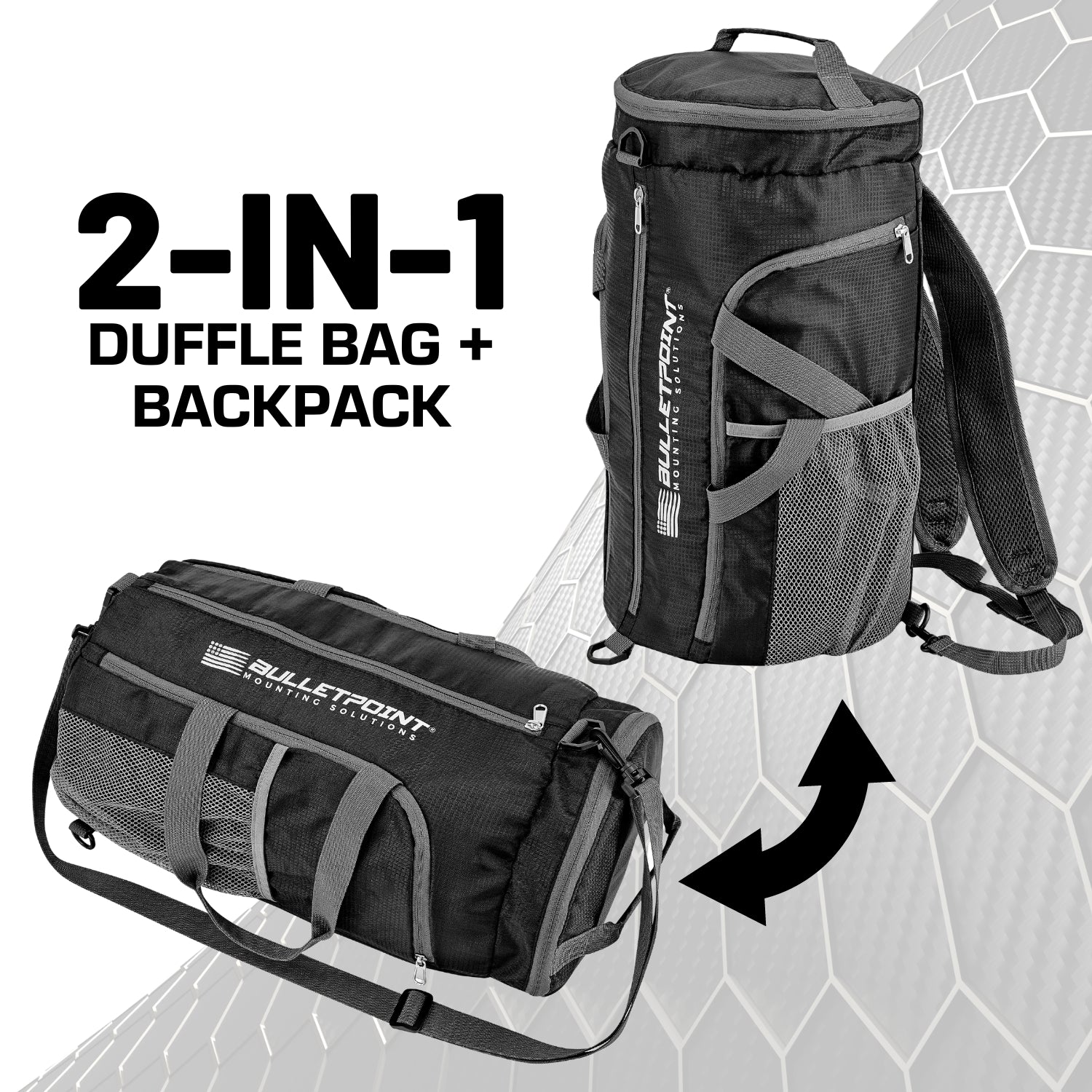 Bulletpoint 2-in-1 Duffle Bag Backpack