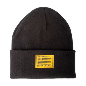 Bulletpoint Knit Hats with Embossed Patch