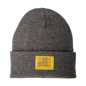 Bulletpoint Knit Hats with Embossed Patch