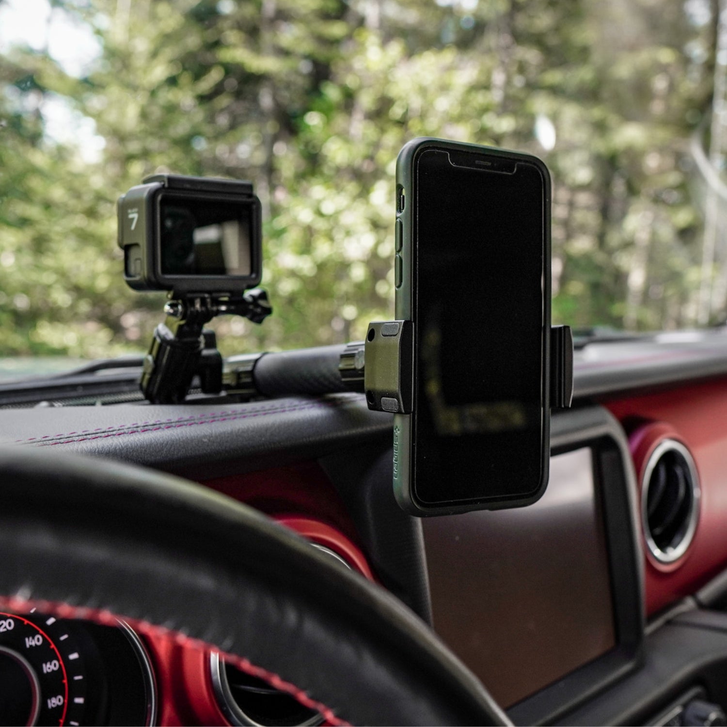 Bulletpoint Jeep Wrangler JL + Jeep Gladiator Phone Mount Metal
