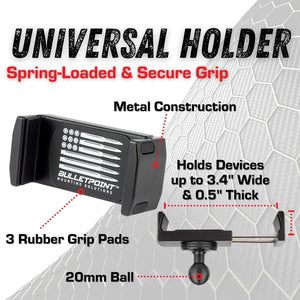 Metal Series Jeep Wrangler JK/JKU Universal Single Dash Phone Mount (2011-2018)