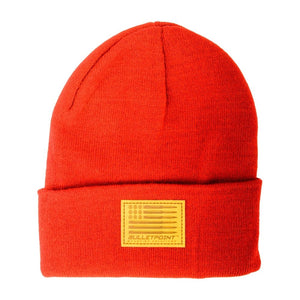 Bulletpoint Knit Hats with Embossed Patch